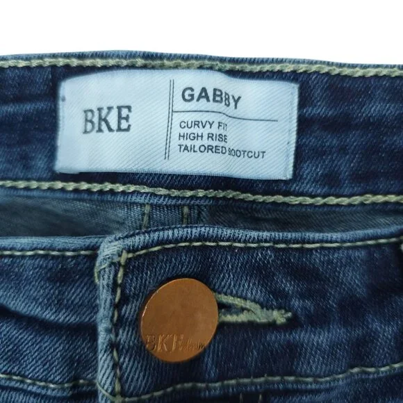 Buckle BKE Gabby Jeans High Rise Curvy Fit Bootcut 29x28.5 Stretch Dark Wash - Picture 3 of 12
